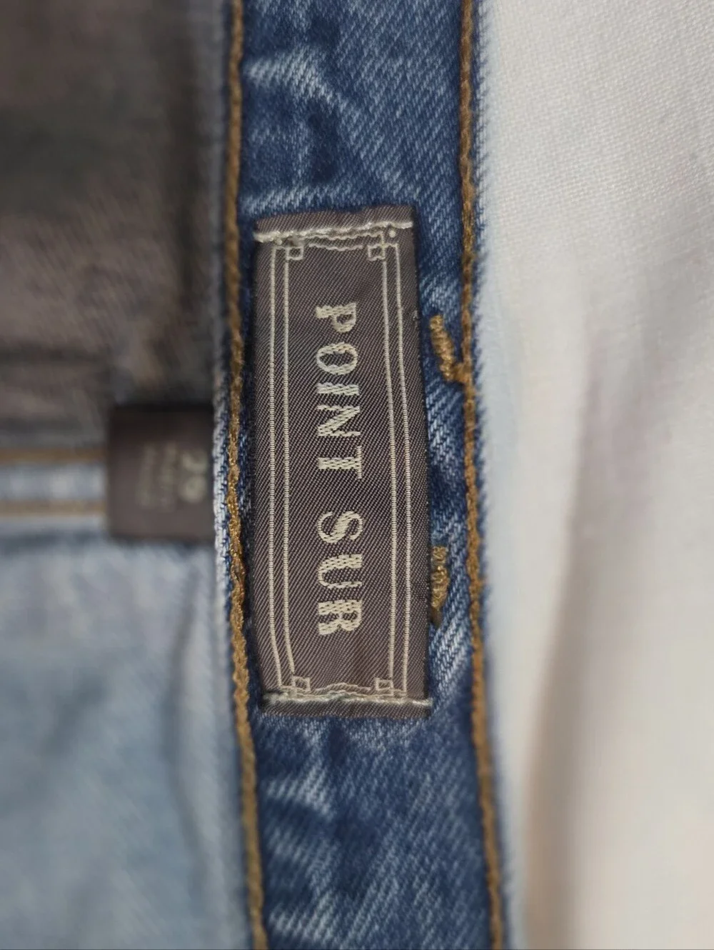 Women's Point Sur Distressed Blue Denim Jeans - Casual Relaxed Fit